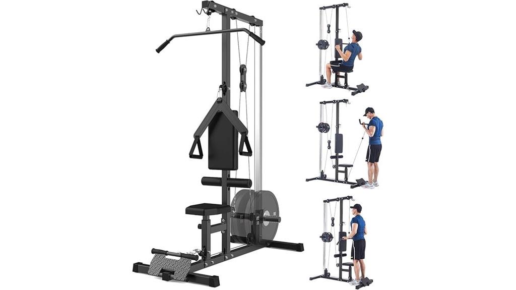 wall mounted dual pulley system