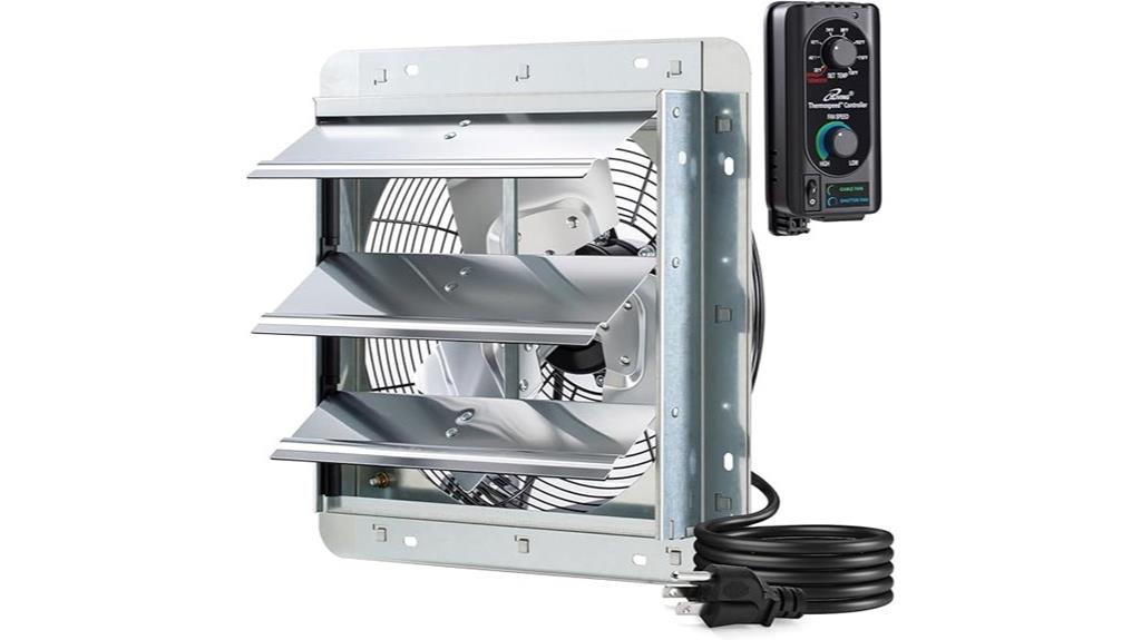 wall mounted fan with thermostat