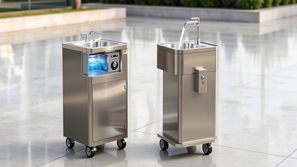 water temperature and portability