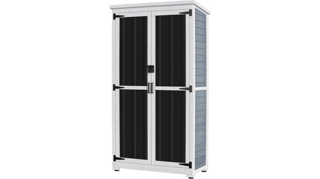 weatherproof lockable outdoor cabinet