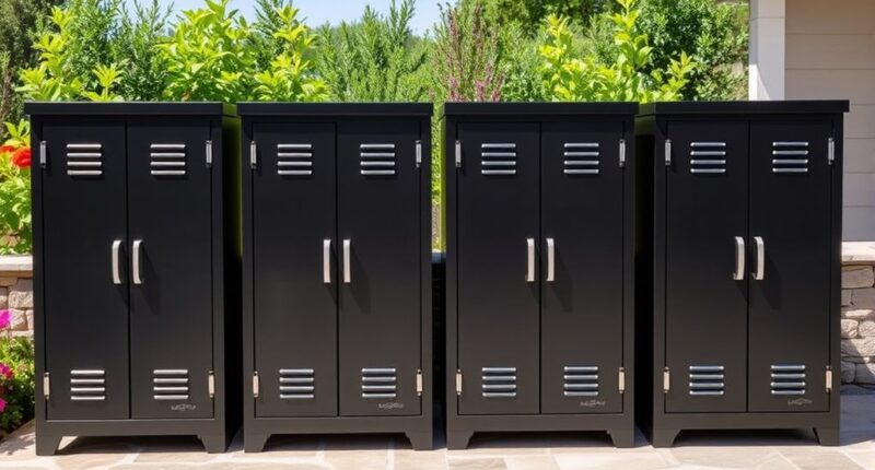 weatherproof outdoor storage cabinets