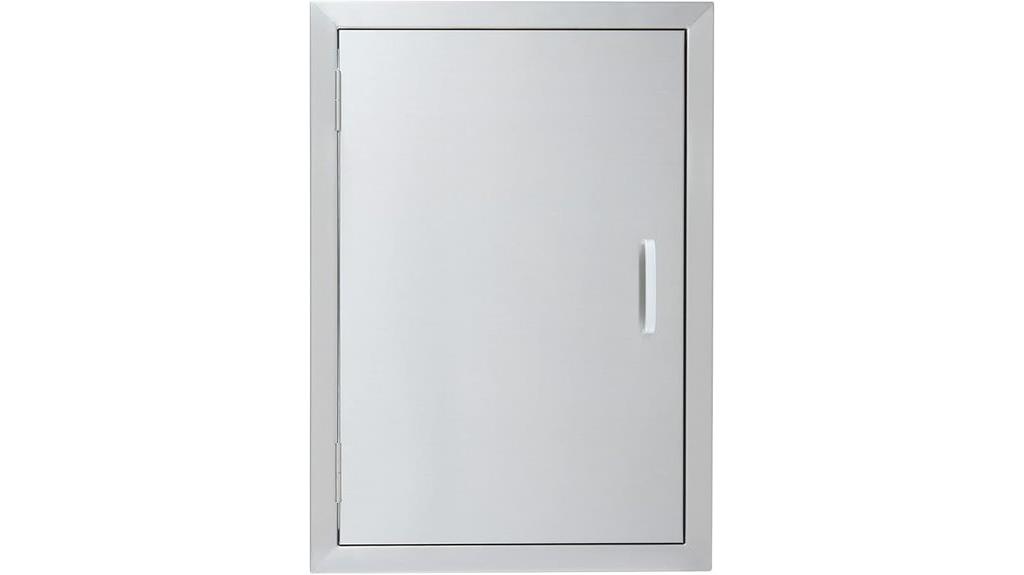 weatherproof stainless steel doors