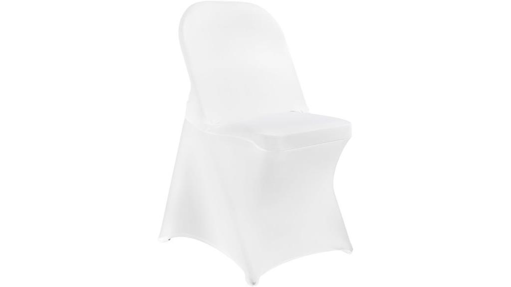 white stretch spandex covers