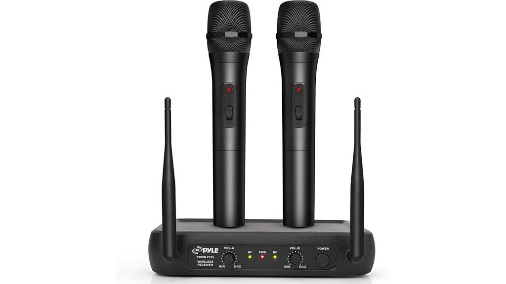 wireless dual handheld microphones