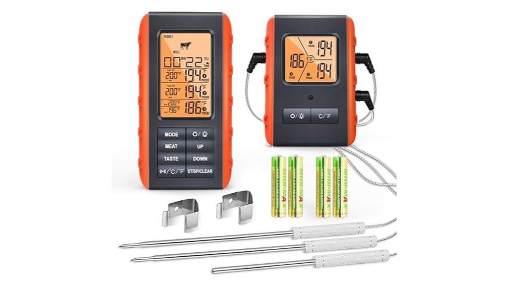 wireless grilling temperature monitor