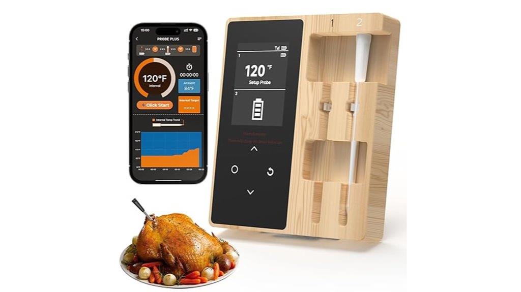 wireless meat thermometer with probes