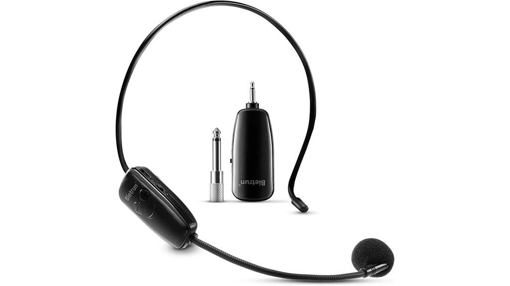 wireless microphone headset system