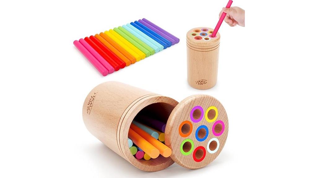wooden montessori color toys