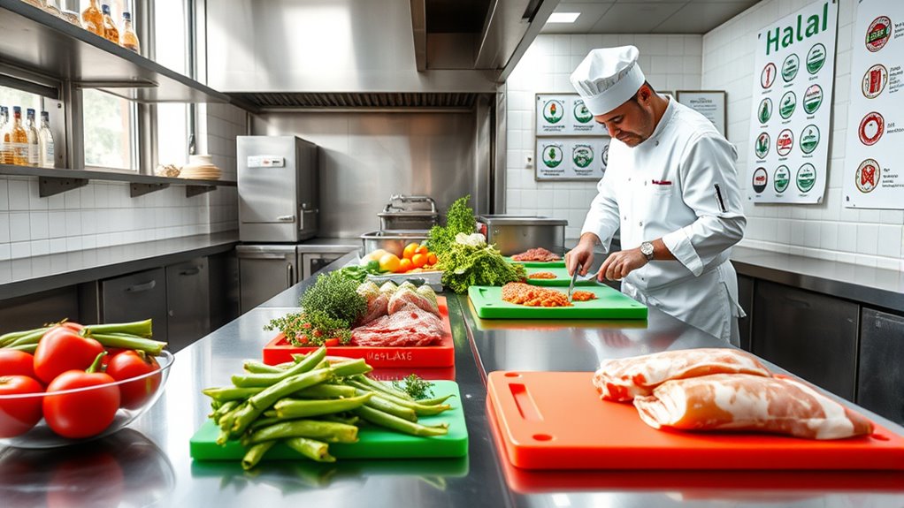 prevent cross contamination in halal