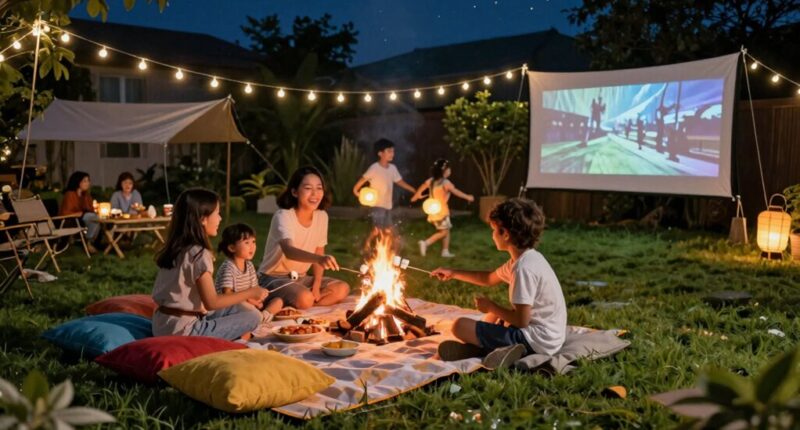 affordable backyard family night