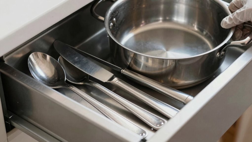 choose non porous clean utensils