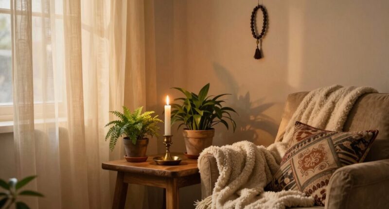 create a peaceful prayer area