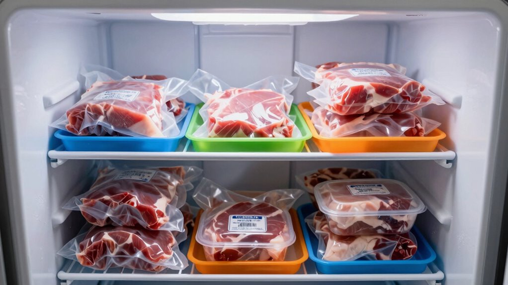efficient small freezer storage