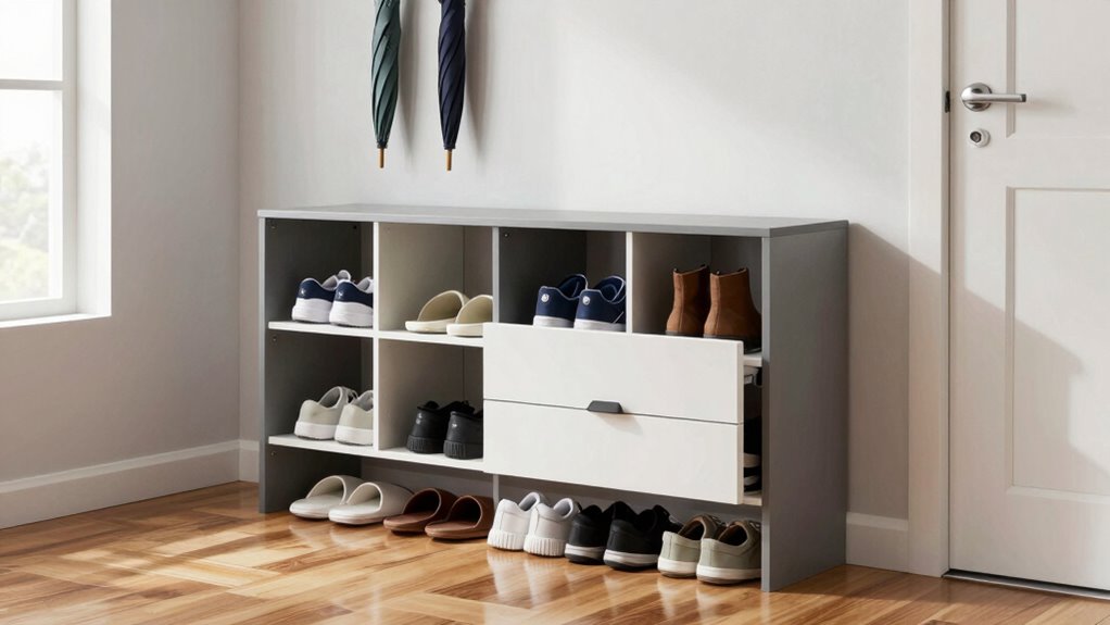 efficient small shoe storage