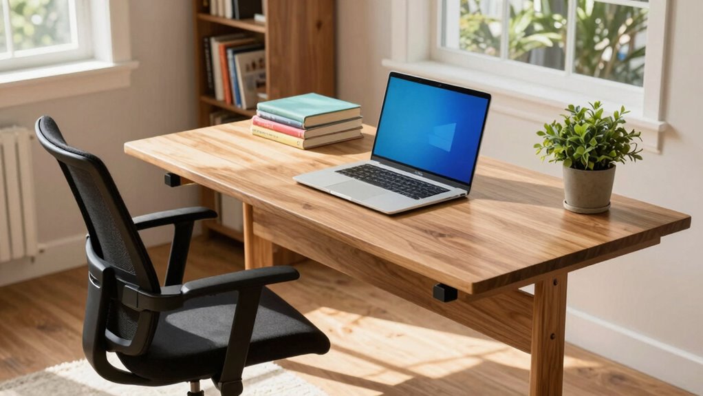 ergonomic soundproof well lit workspace