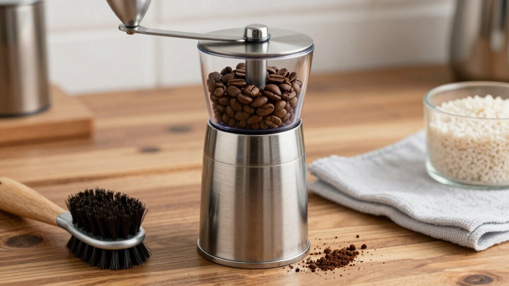 essential coffee grinder cleaning supplies