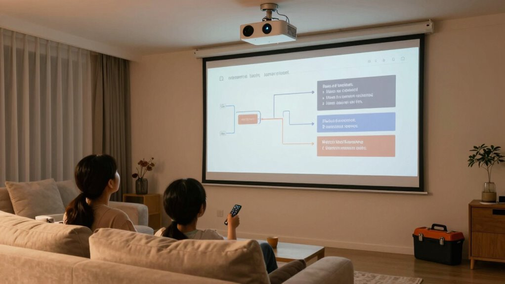 fixing projector and screen issues