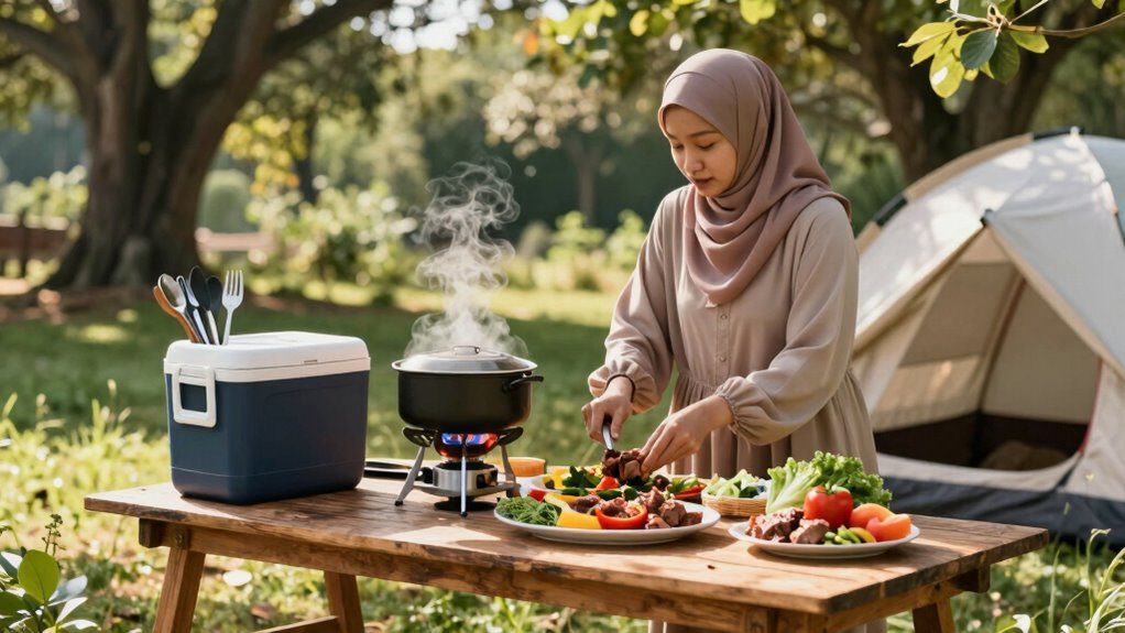 halal outdoor cooking methods