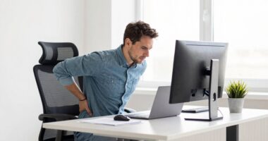 incorrect standing desk ergonomics