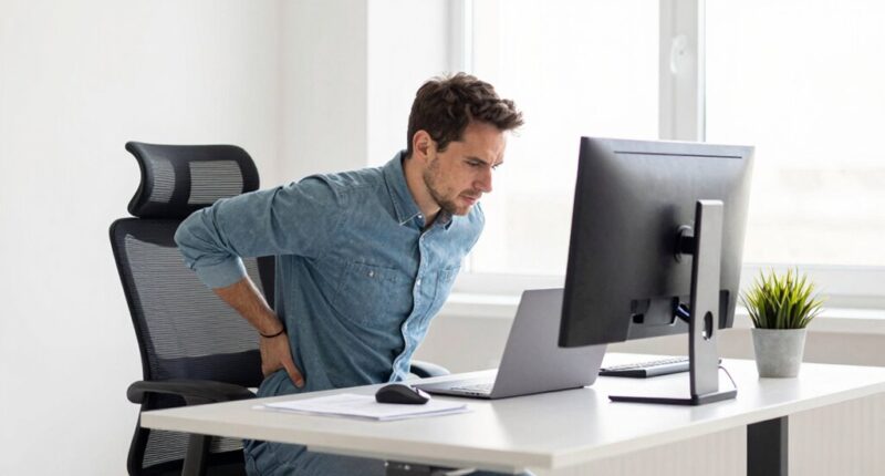 incorrect standing desk ergonomics