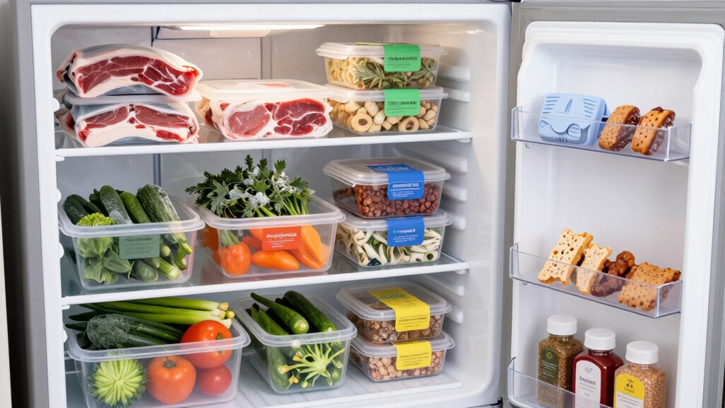 organize freezer for halal