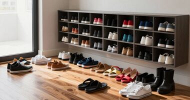 organized shoe storage solution