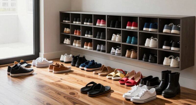 organized shoe storage solution