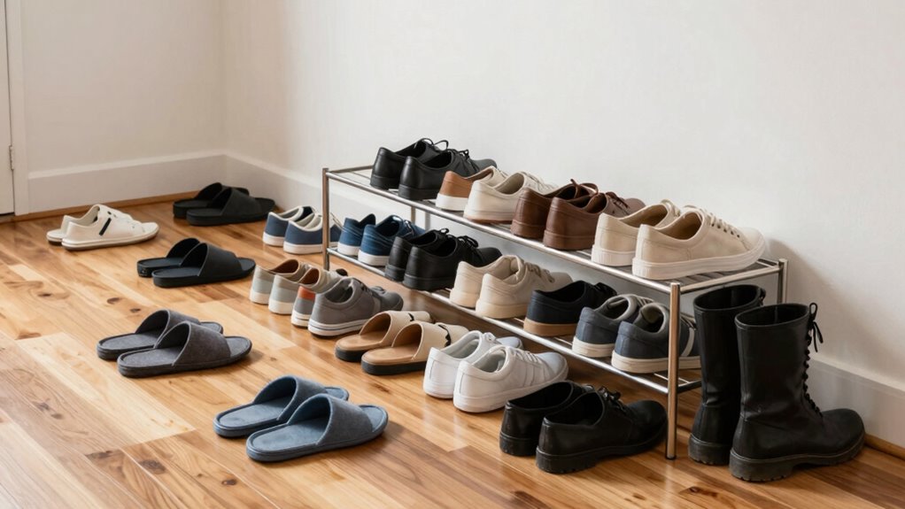 organized shoes enhance home harmony