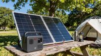 portable solar power setup