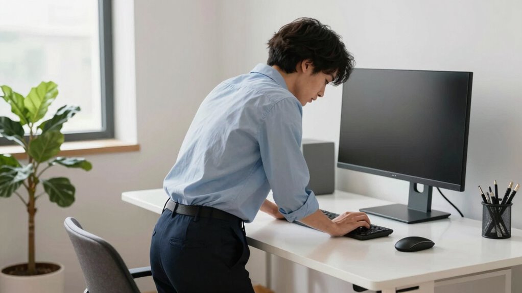 proper desk and posture