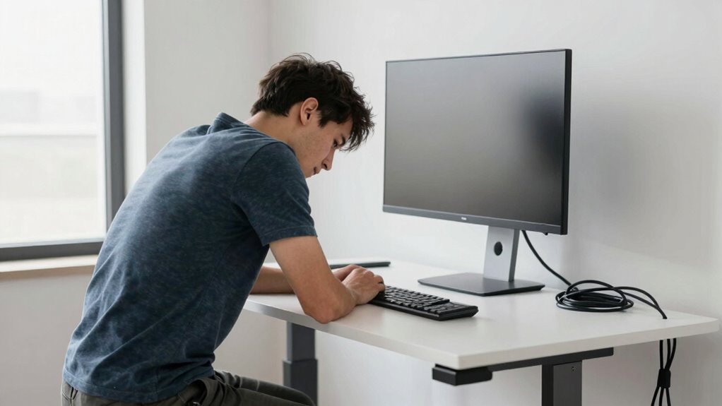 proper ergonomic standing setup