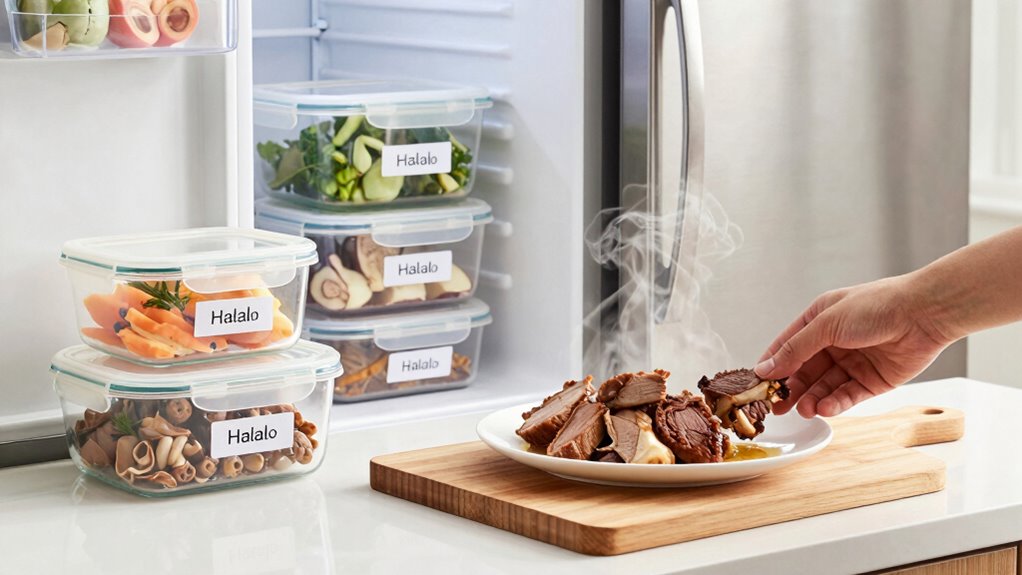 proper halal food reheating techniques