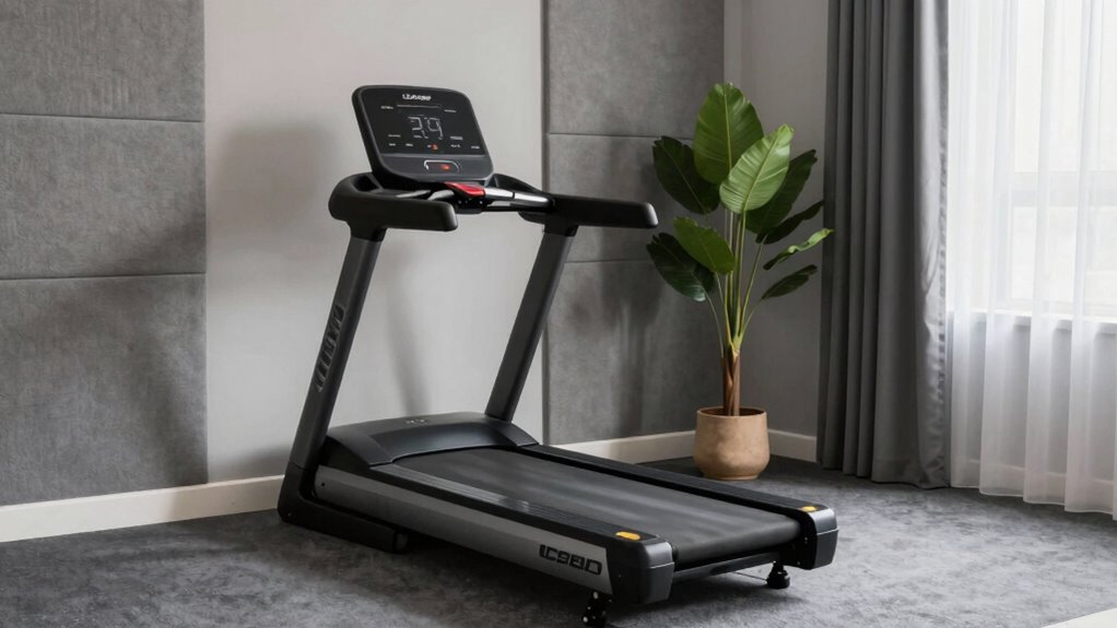 quiet organized workout space