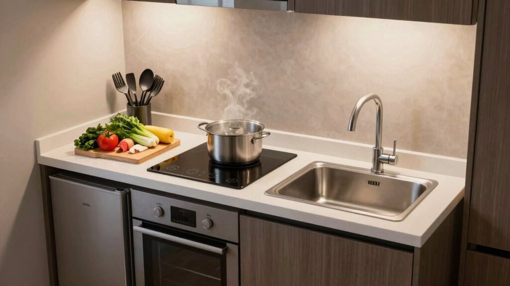 safe organized food prep space