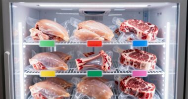 separate halal meat storage