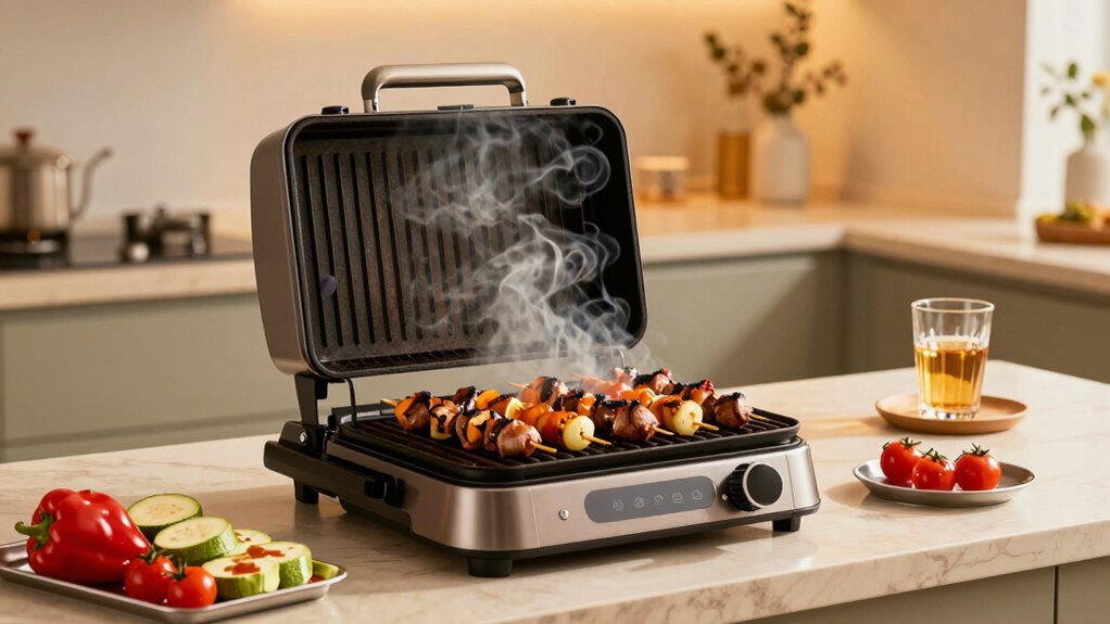 smoke free indoor kebab grilling