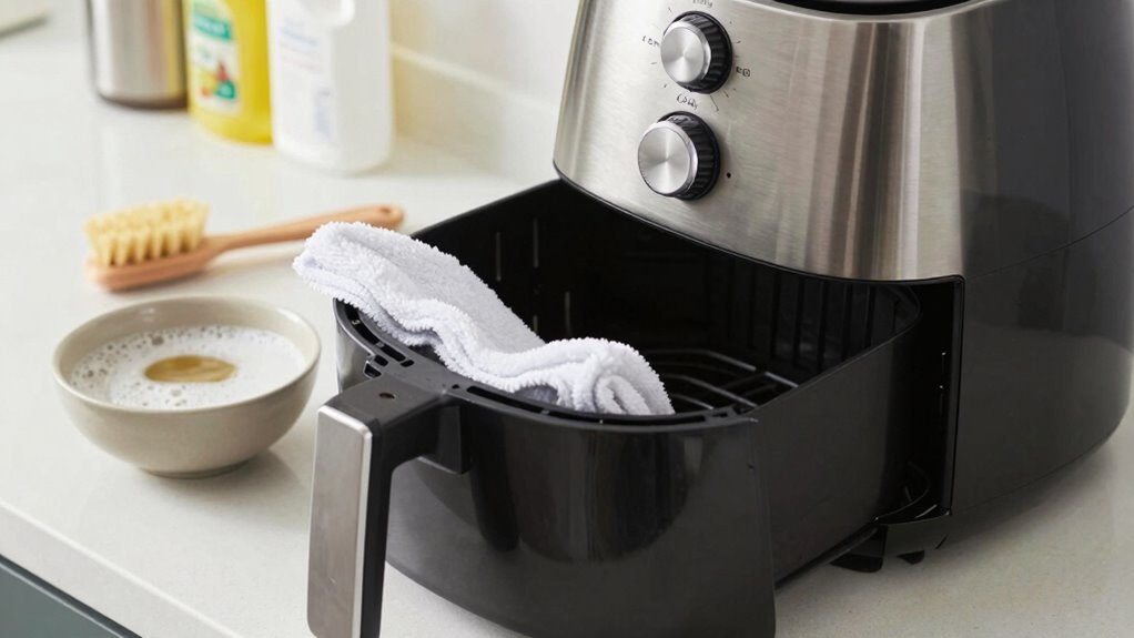 thorough air fryer cleaning
