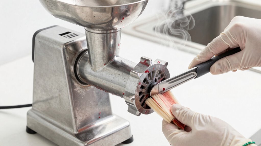 thorough grinder cleaning routine