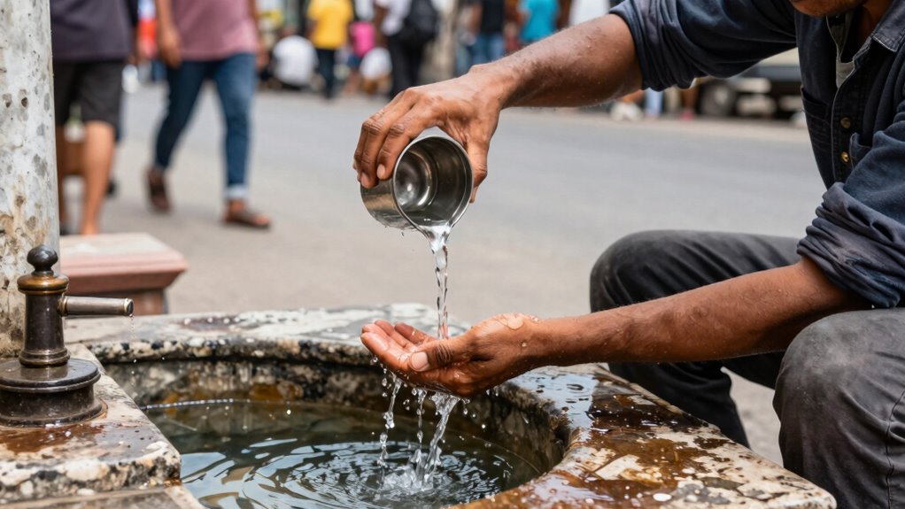 travel challenges performing wudu