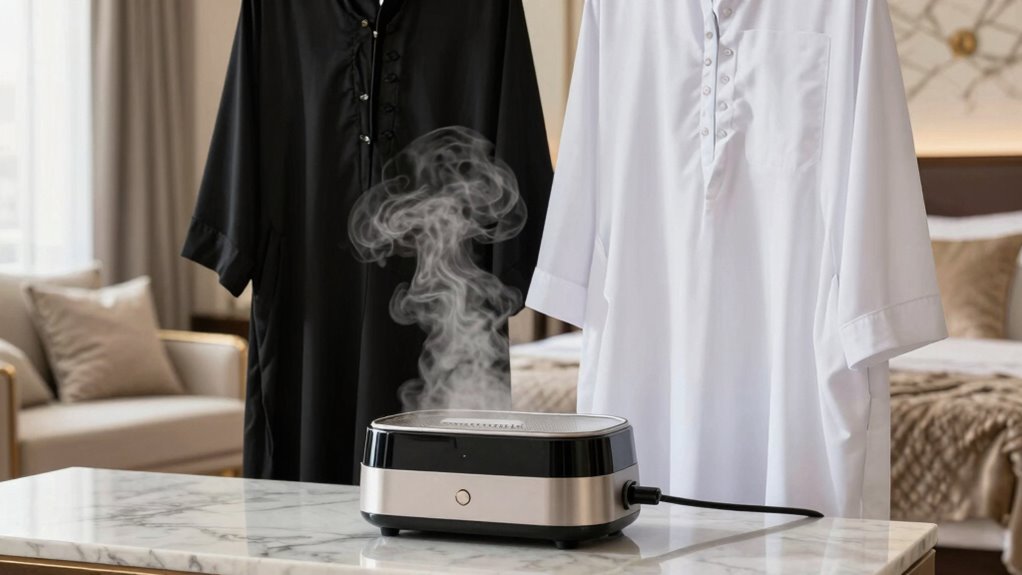 travel steamers relax fabric fibers