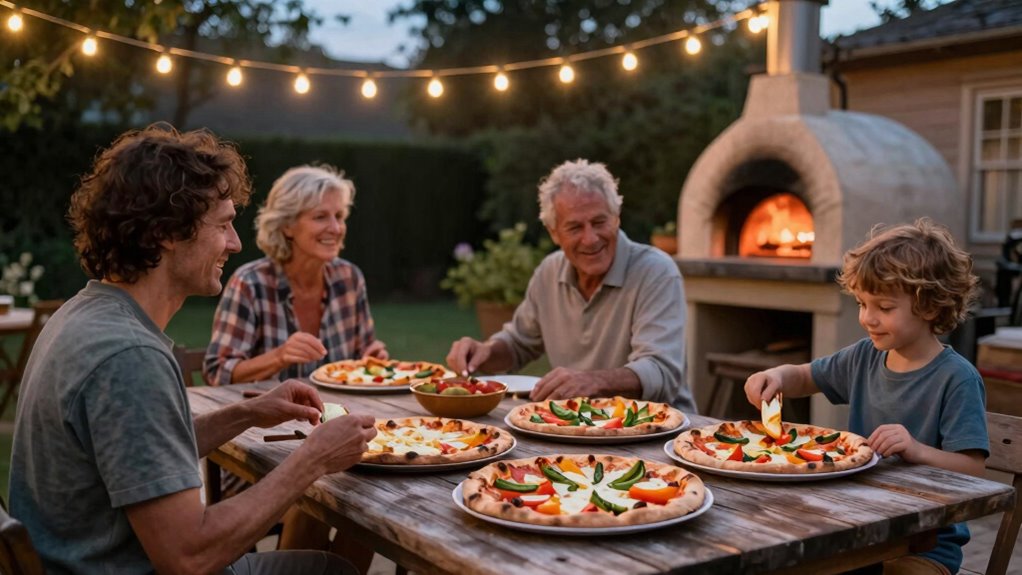 weather resistant outdoor pizza setup