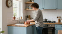 A Tiny 10-Square-Foot Kitchen Got a Parisian-Inspired Makeover for $300