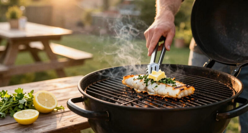 Easy Grilled Cod with Herb Butter