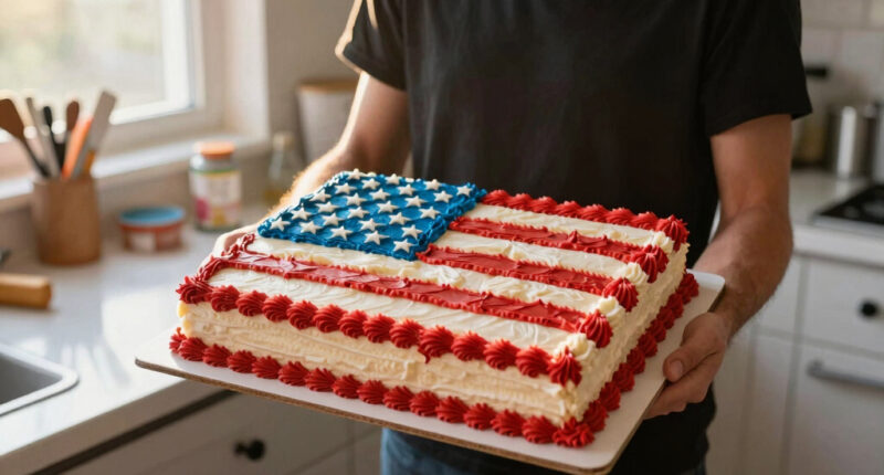 Martha Stewart Serves Huge American Flag Cake with 250 Pieces for Founding Father-Themed Party