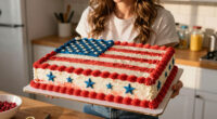 Martha Stewart Serves Huge American Flag Cake with 250 Pieces for Founding Father-Themed Party