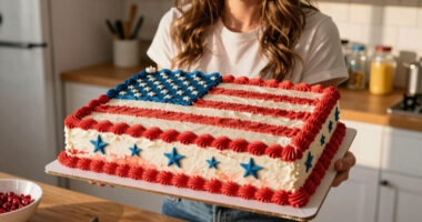 Martha Stewart Serves Huge American Flag Cake with 250 Pieces for Founding Father-Themed Party