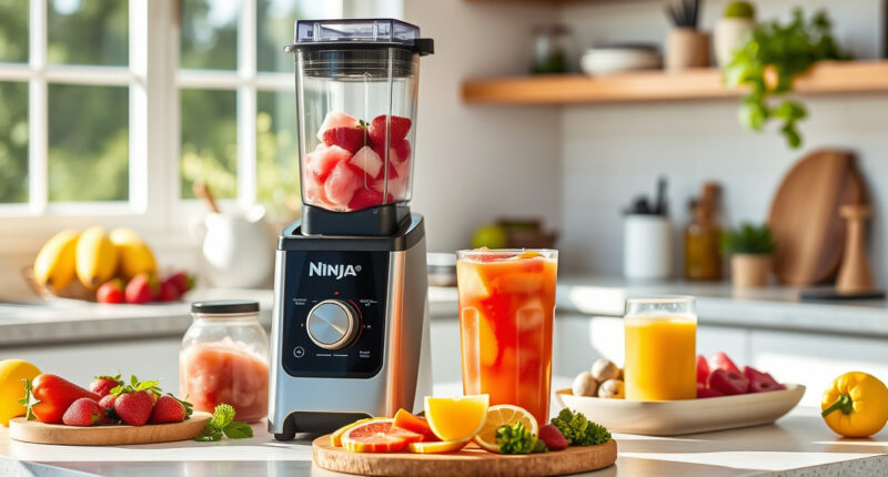 Cool Off This Summer: Make Frozen Peach Margaritas with Ninja SLUSHi Max XXL