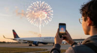 Firework Strike Delta Flight 1076