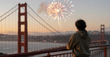Golden Gate Bridge Fireworks