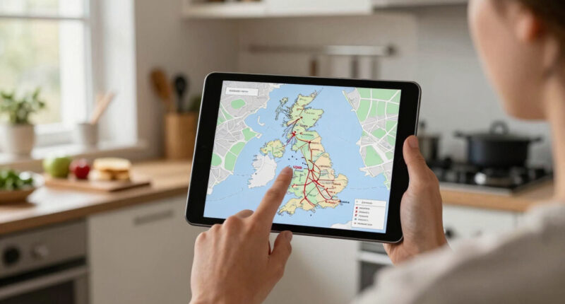 Real-time Map Of Great Britain's Rail Network